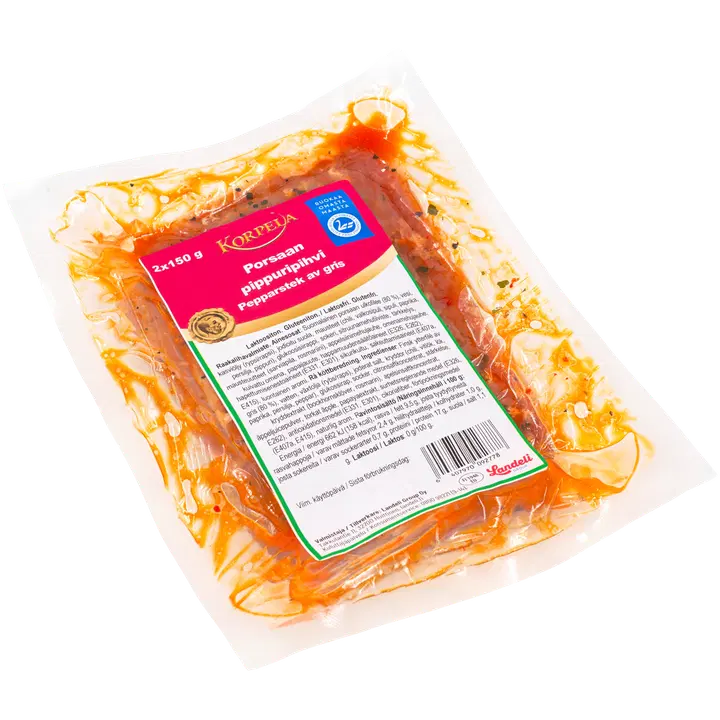 Korpela porsaan pippuripihvi 2x150g