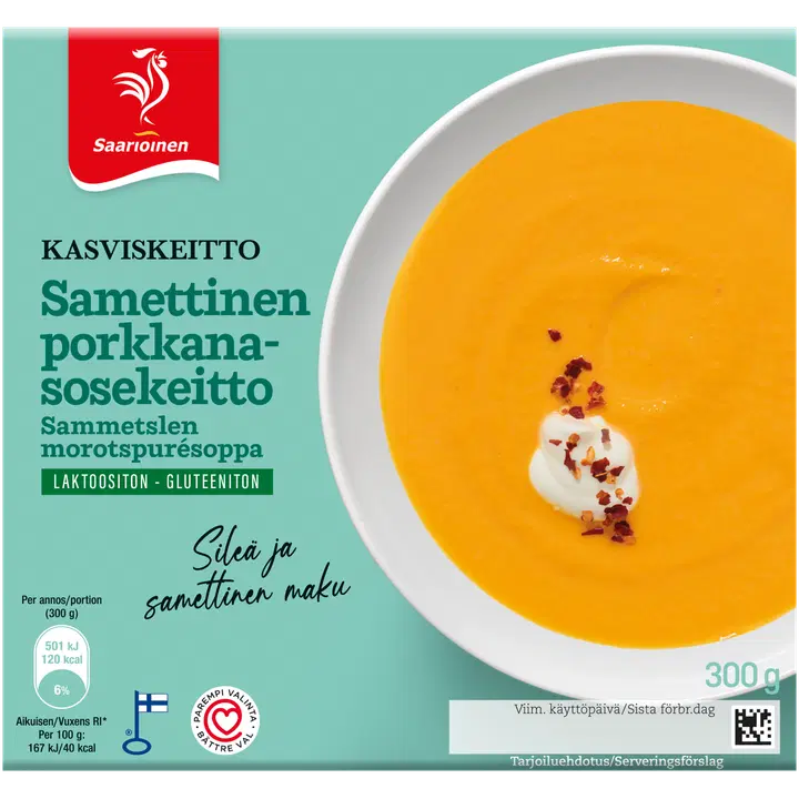 Saarioinen Samettinen porkkanasosekeitto 300g