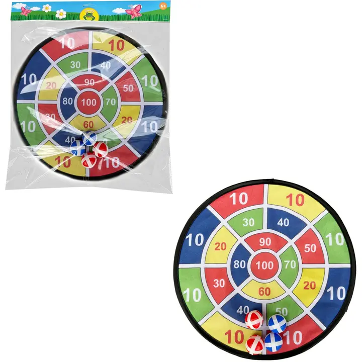 Kleeplaud 36 cm noolemäng ja pallid