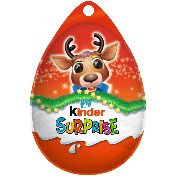 Kinder Surprise Hangable maitosuklaahahmo maitoisalla sisäpinnalla. sisältää lelun 20g Joulu