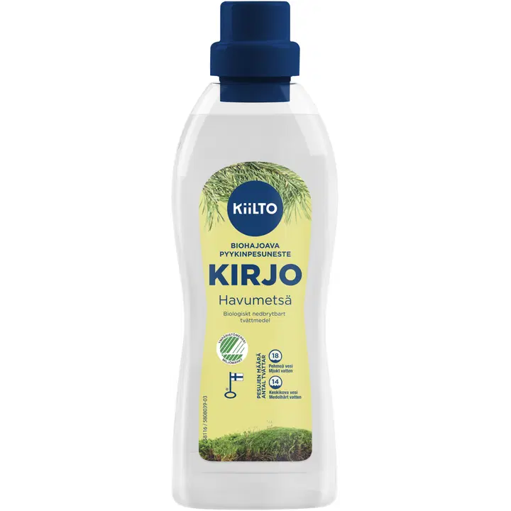 Kiilto Kirjo biohajoava pyykinpesuneste Havumetsä 720 ml