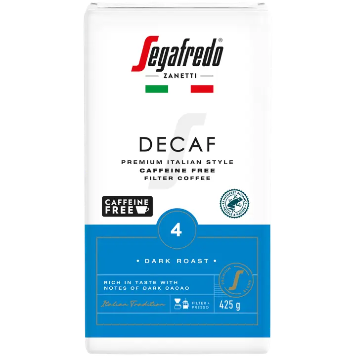 Segafredo Decaf kofeiiniton suodatinkahvi RAC 425g