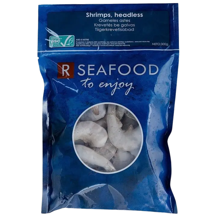 RSeaFood Tiigerkrevetid sabad kestas toored 300 g