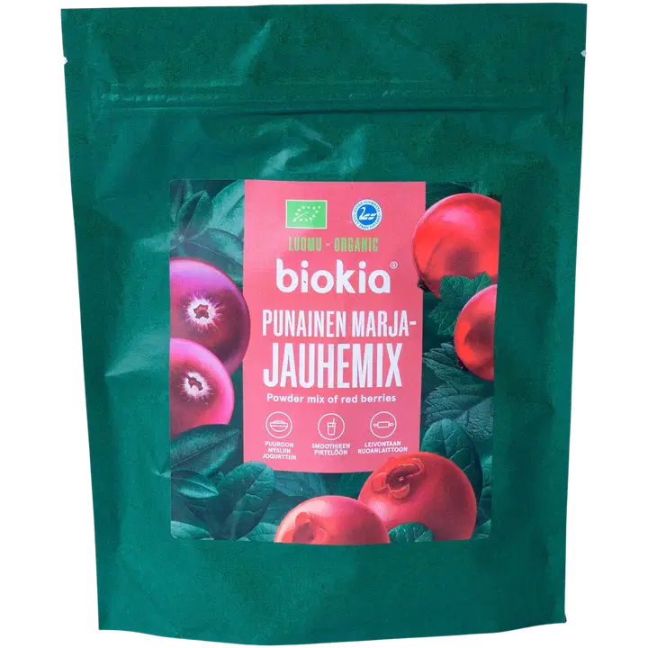Biokia Luomu punainen marjajauhemix 150g