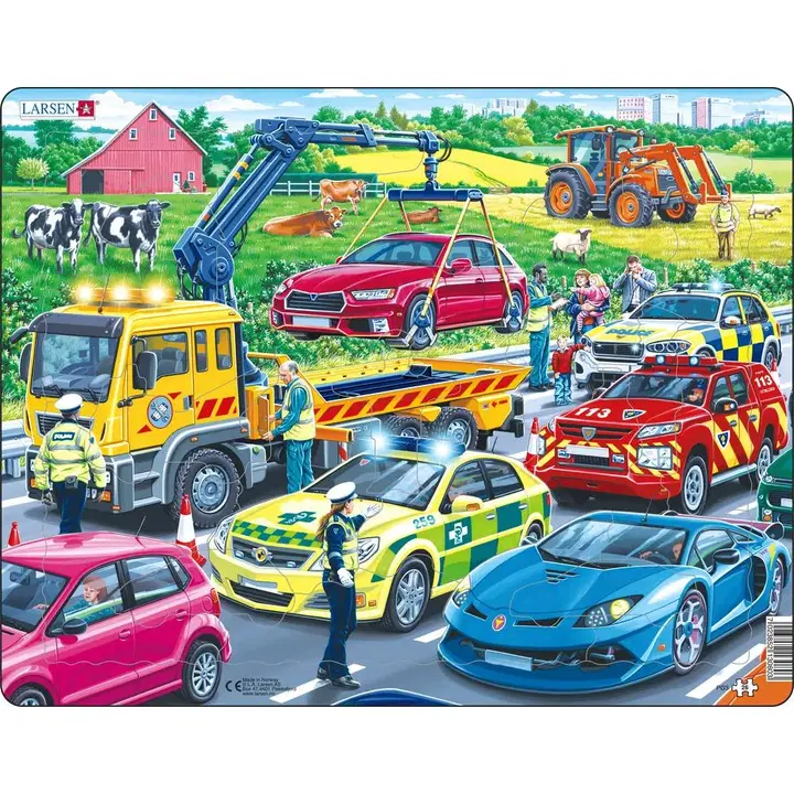 Puzzle päästeautode 26 tk