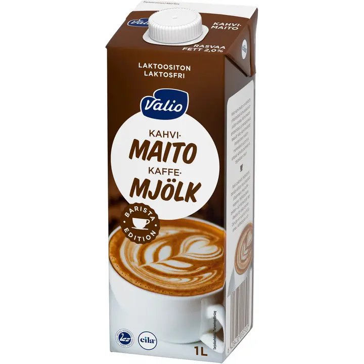 Valio kahvimaito 1 l laktoositon UHT