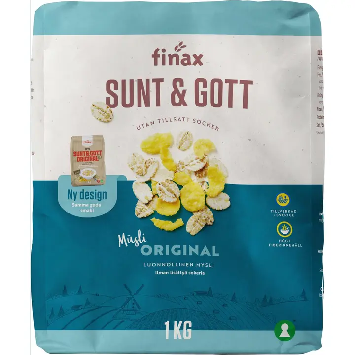Finax Sunt & Gott Original aito mysli ilman lisättyä sokeria 1 kg