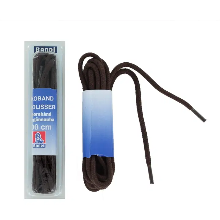Bandi kengännauha pyöreä 100cm 493 tumman ruskea 1pr