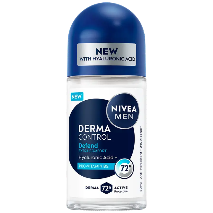 NIVEA MEN 50ml Derma Control Defend Deo Roll-on -antiperspirantti