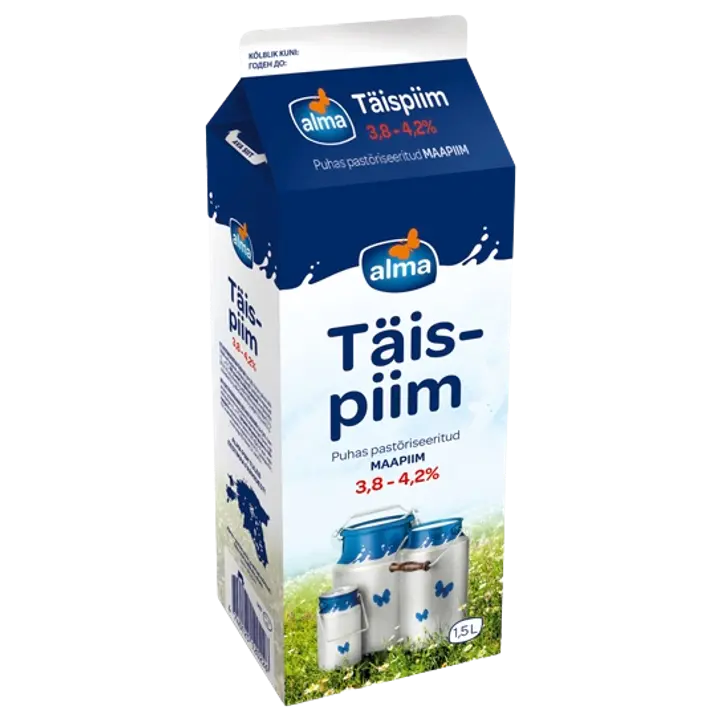 Alma Täispiim 3,8-4,2%, 1,5l