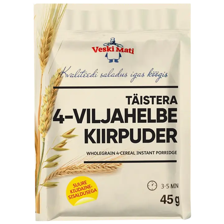 Veski Mati Täistera 4-viljahelbe kiirpuder 45g