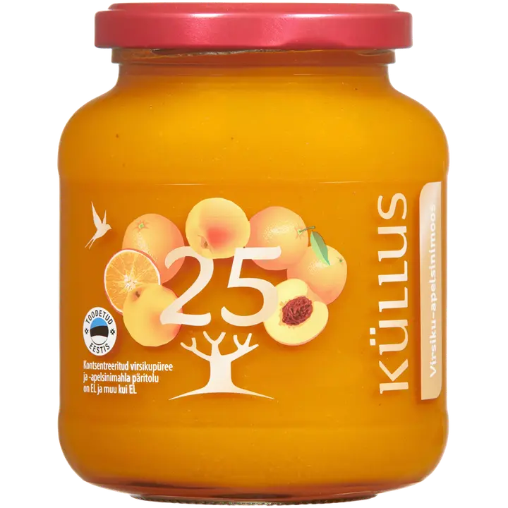 Küllus virsiku-apelsinimoos 400g