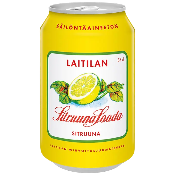 Laitilan Sitruunasooda 0,33L sitruunanmakuinen limonaadi
