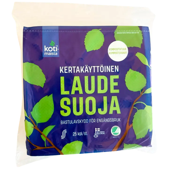 Kotimaista kertakäyttöinen laudesuoja Eco 25 kpl