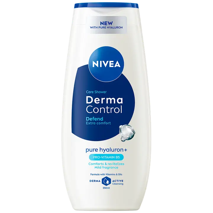 NIVEA 250ml Derma Control Defend Shower Gel -suihkugeeli