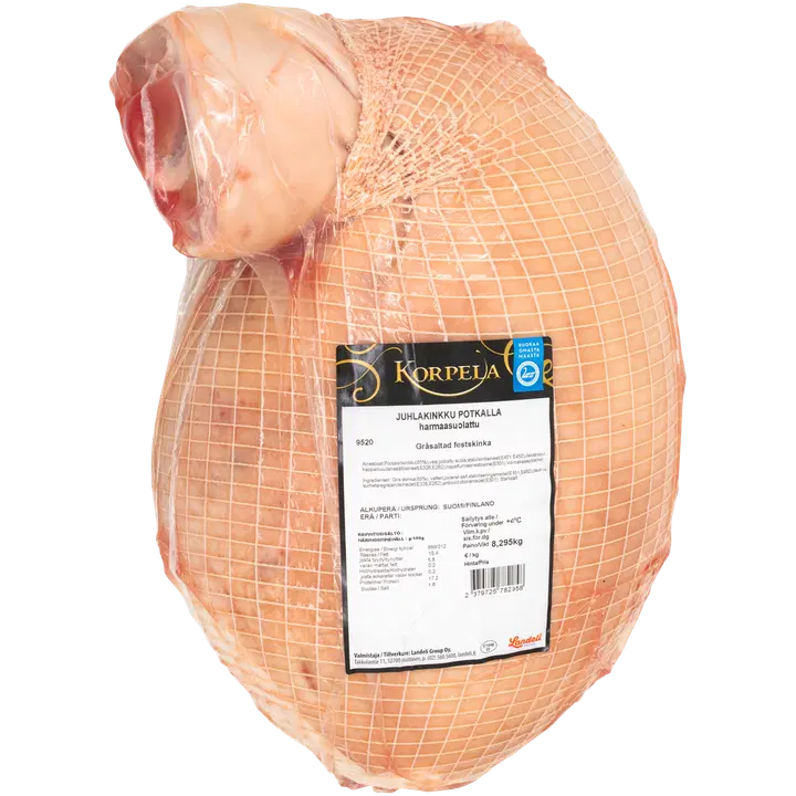 Korpela juhlakinkku potkalla harmaasuolattu noin 7kg