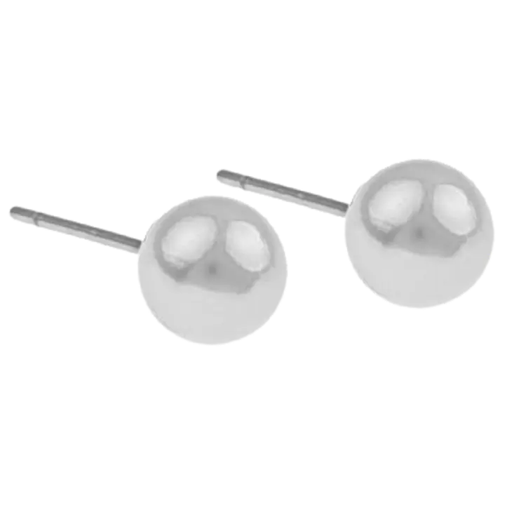 Snö of Sweden Laney helmikorvakoru 6 mm valkoinen