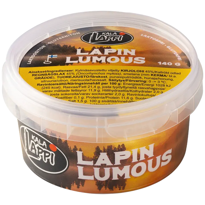 Kala-Lappi Lapin Lumous kylmäsavukirjolohitartar 140g