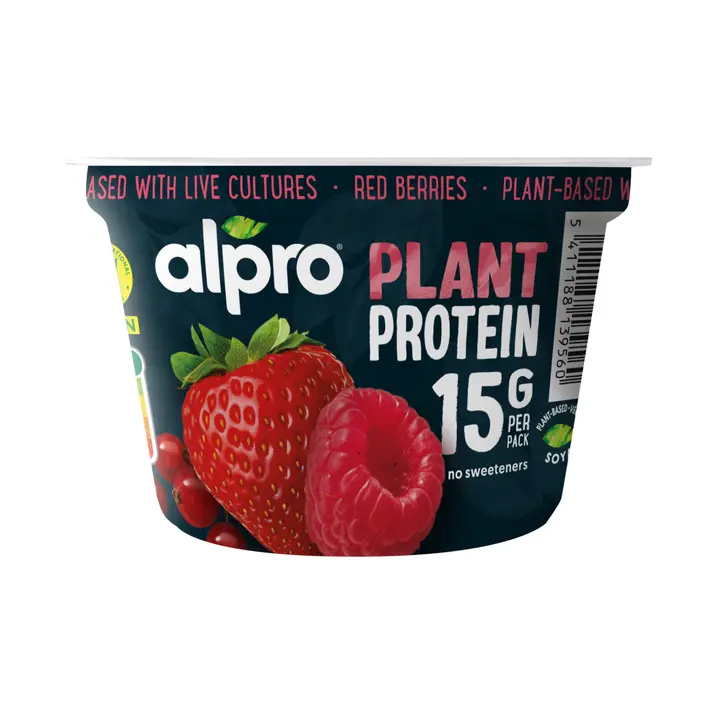 Alpro High Protein Red Berries, hapatettu soijavalmiste 200g