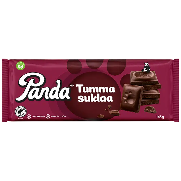 Panda mörk chokladplatta 145g