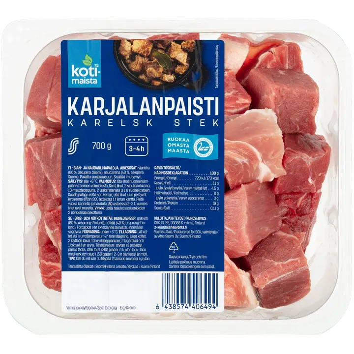 Kotimaista Karjalanpaisti 700g