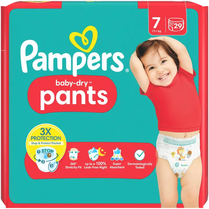 Pampers Baby Dry Pants S7 17+ kg 29kpl housuvaippa