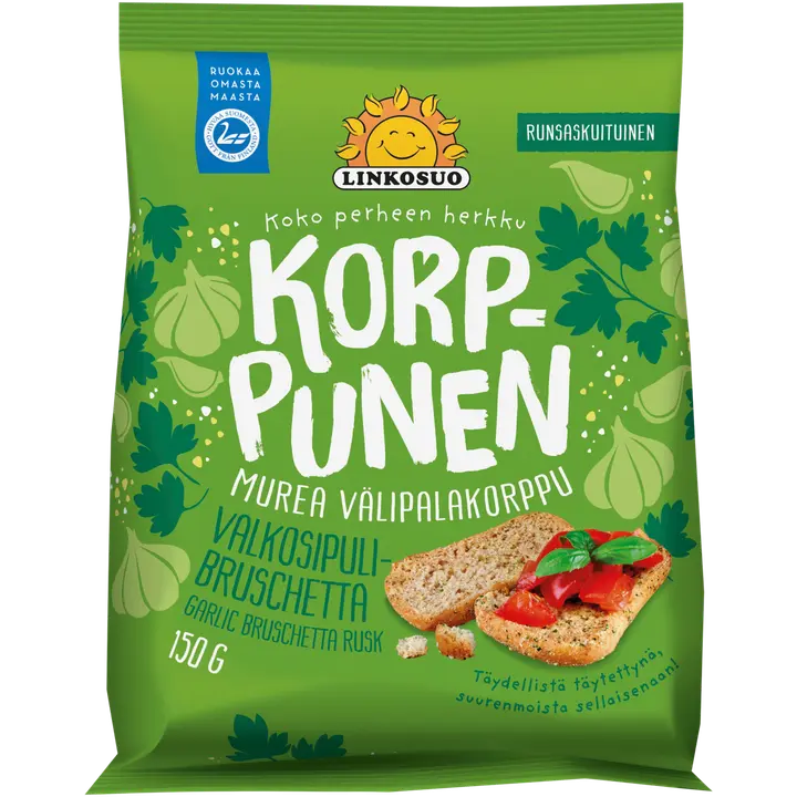 Linkosuo Korppunen Valkosipuli-bruchetta 150 g