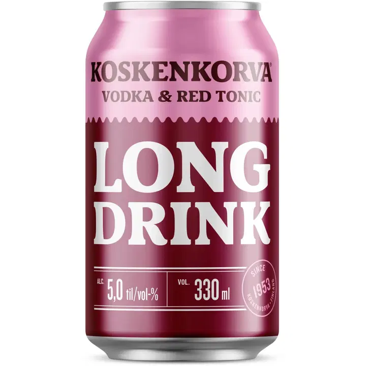 Koskenkorva Long Drink Red muu alkohoolne jook 5%vol 330 ml