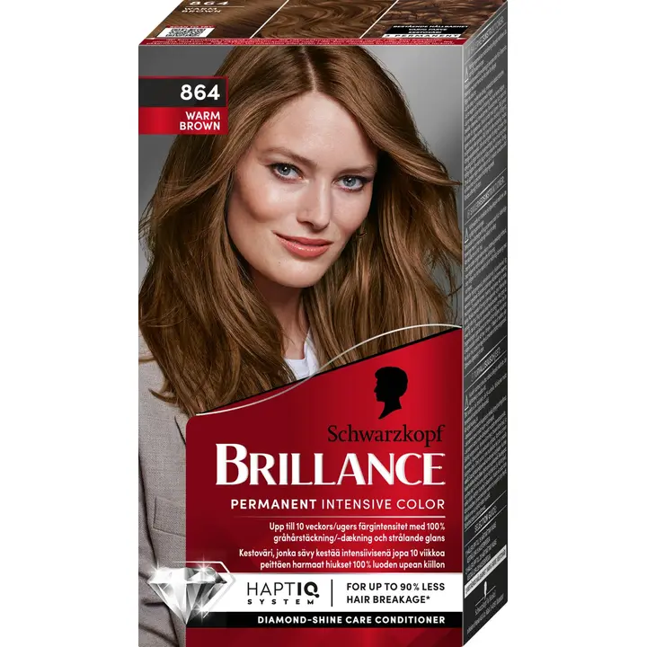 Juuksevärv Brillance 864 Warm Brown