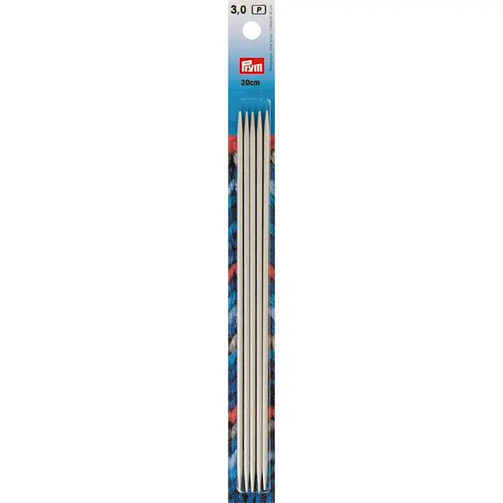 Prym Sukkapuikko alumiini 20 cm harmaa 5 kpl/pakkaus