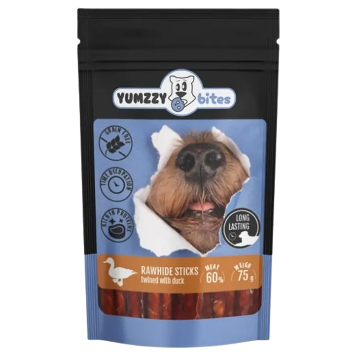 Veisenaharibad YUMZZYBITES pardiga koertele, 75g