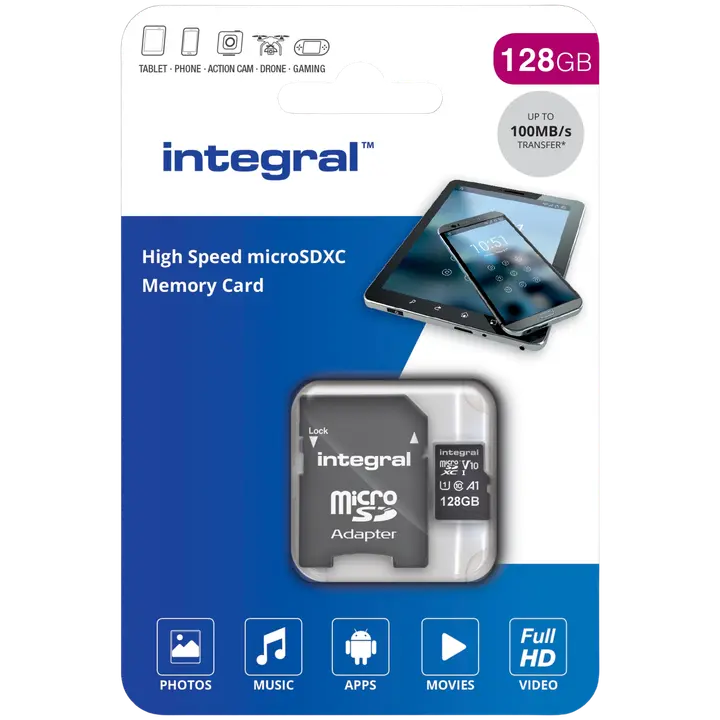 Mälukaart Integraal microSDXC 128GB