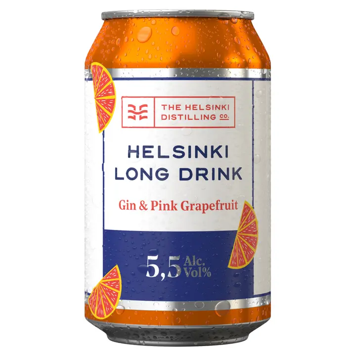 Helsinki Long Drink Gin&Pink Grapefruit 5,5% 0,33 l tlk