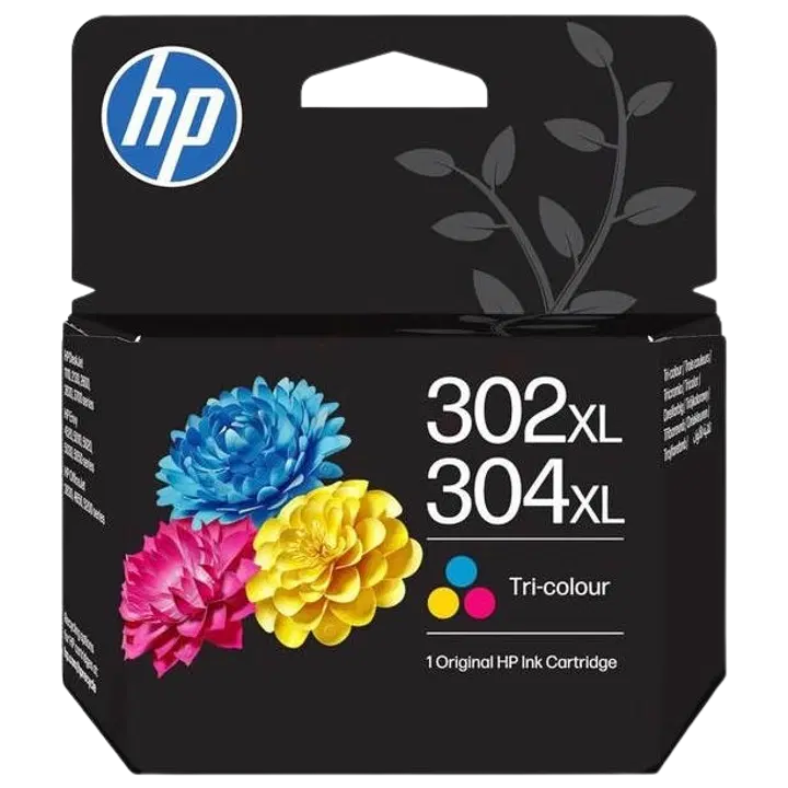 HP mustepatruuna 302XL/304XL kolmiväri