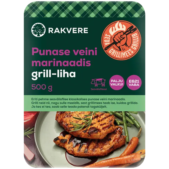 Rakvere Grill-Liha Punase Veini Marinaadis 500G