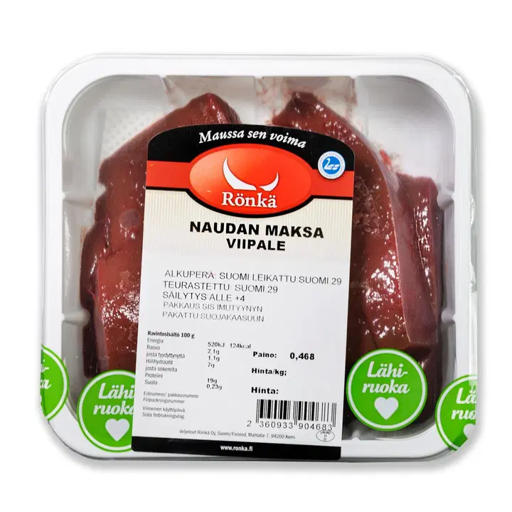 Rönkä Naudan maksa viipale