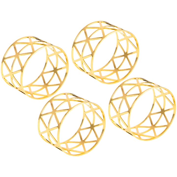 House lautasliinarengas 4 kpl, halkaisija 4,6 cm, kullanvärinen