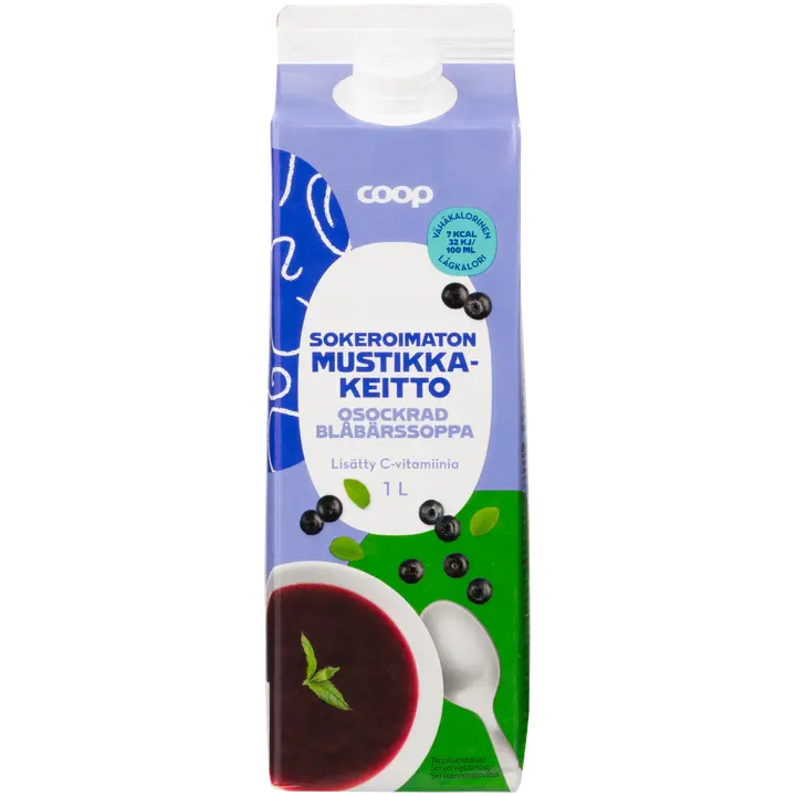 Coop mustikkakeitto sokeroimaton 1l