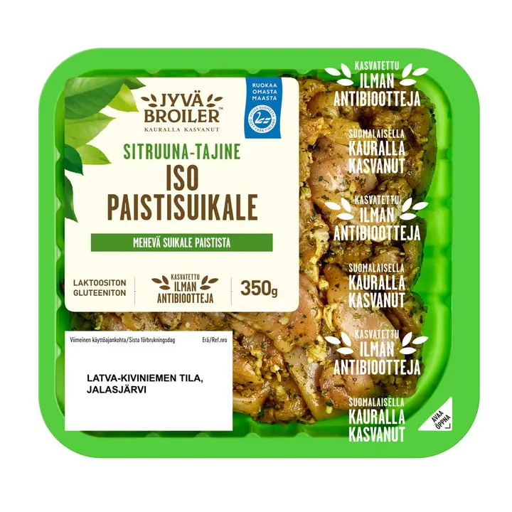 Jyväbroiler Broilerin Iso Paistisuikale Sitruuna-Tajine 350g