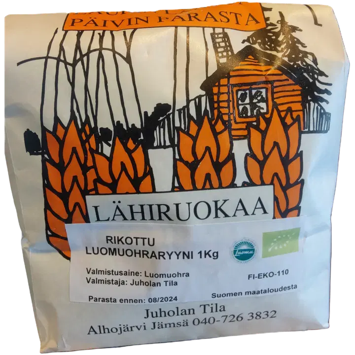 Rikottu luomuohraryyni 1 kg