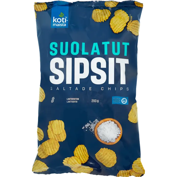 Kotimaista Suolatut sipsit 200g