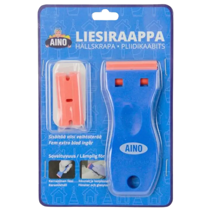 Aino liesiraappa + vaihtoterät 5 kpl