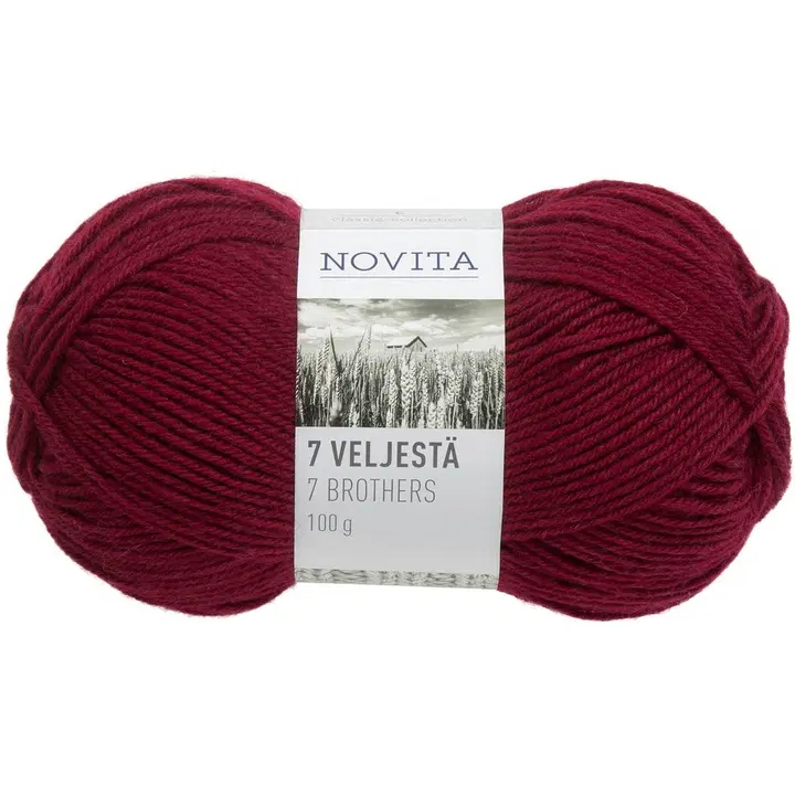 Novita 7 veljestä 100g kirsikka 588