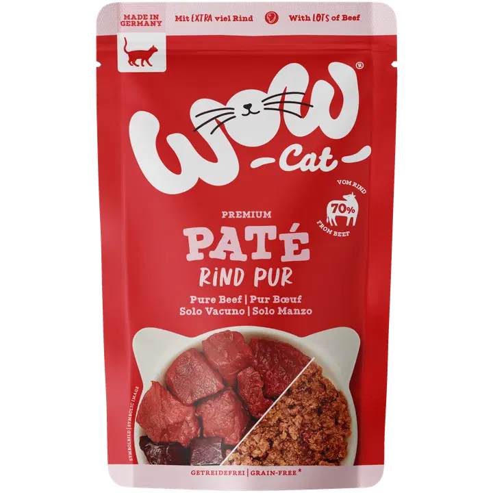 WOW CAT ADULT Paté Nöt 125 g