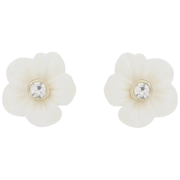 Snö of Sweden Florette örhängen guld/vit