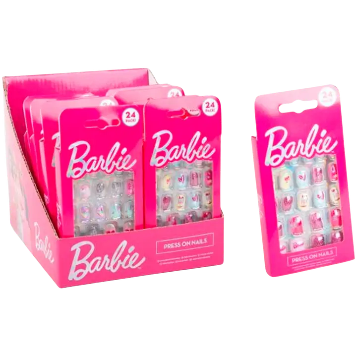 Barbie liima tekokynnet 24kpl/pkt, 2 eril.lajit.
