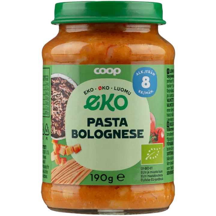 Coop pasta bolognese 8K, 190 G