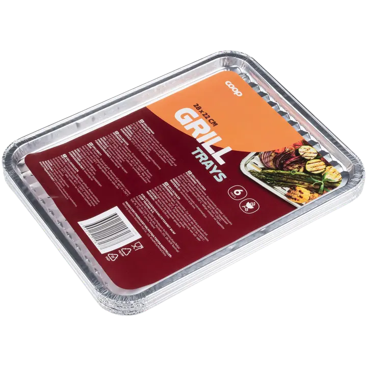 Coop grillausalusta 28x22 cm 6 kpl