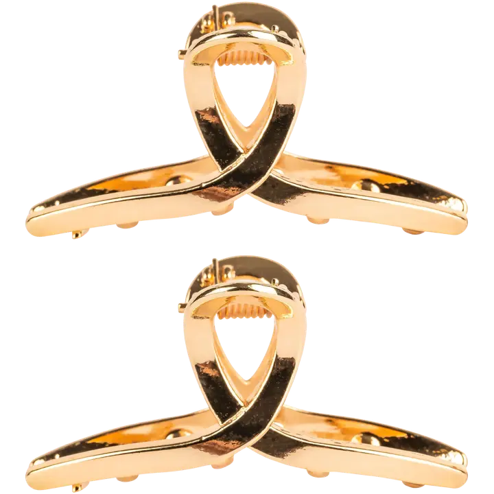 Juukseklamber kuldne väike