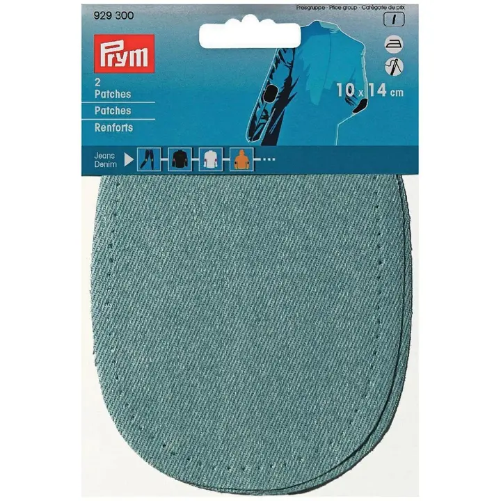 Prym farkkupaikka silitettävä 10x14cm keskisininen 2kpl